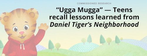 “Ugga Mugga” - Teens recall lessons learned from Daniel Tiger’s Neighborhood